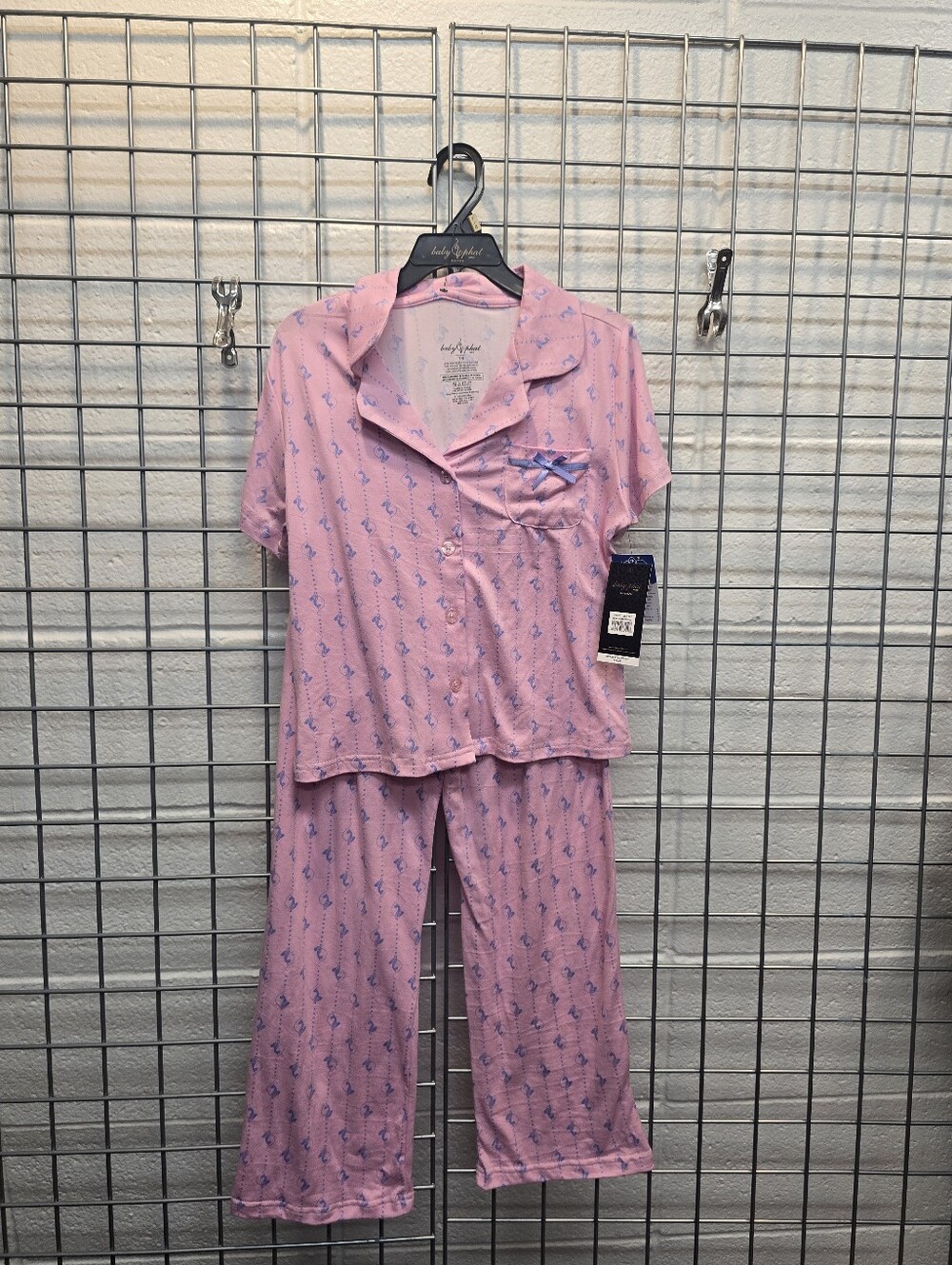 Ladies' Pink Flamingo Kids Pajama Set